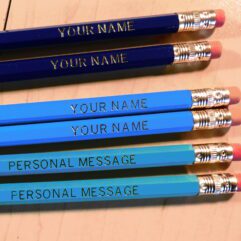 Six Personalized Blues Mix Pencils